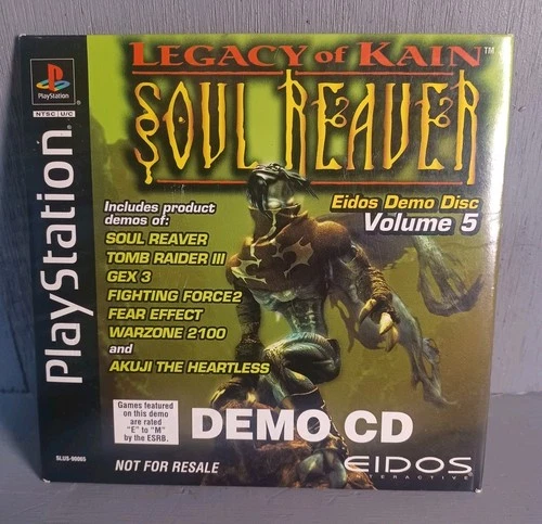 Legacy of Kain Soul Reaver- Eidos Demo Volume 5 PlayStation SLEEVE ONLY