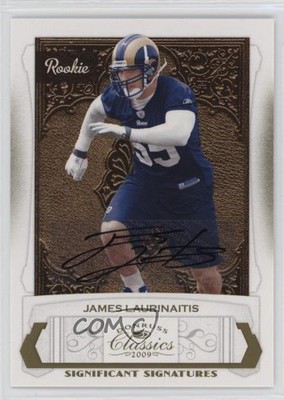2009 Donruss Classics /250 James Laurinaitis #197 Rookie Auto RC 6s6