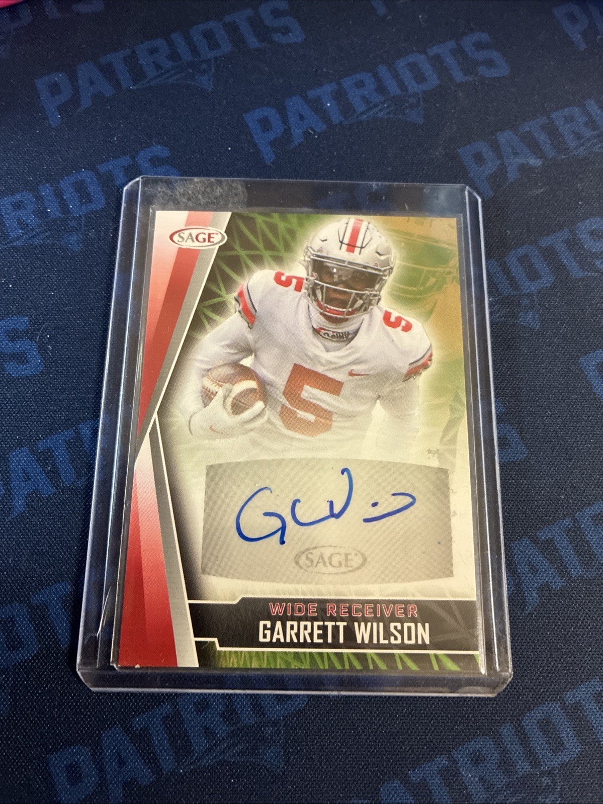 Garrett Wilson Sage Artistry Autographs #AGW Red