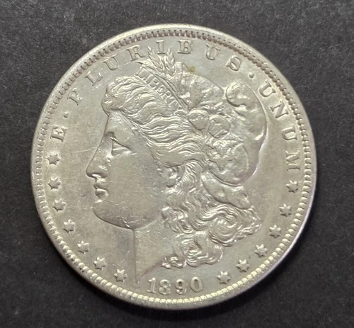 1890-CC Morgan Dollar, XF Cleaned