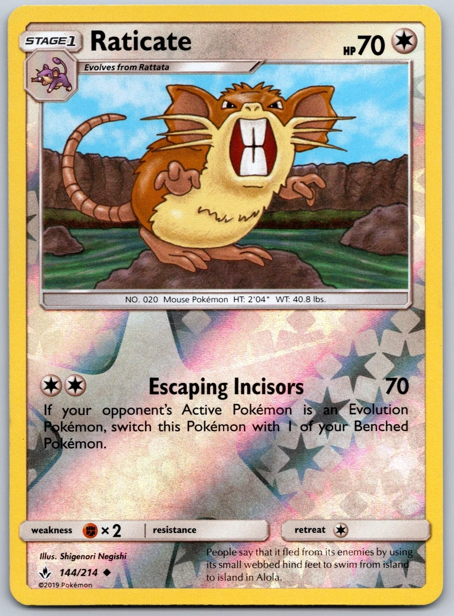 Raticate Pokémon TCG Cards for sale | eBay