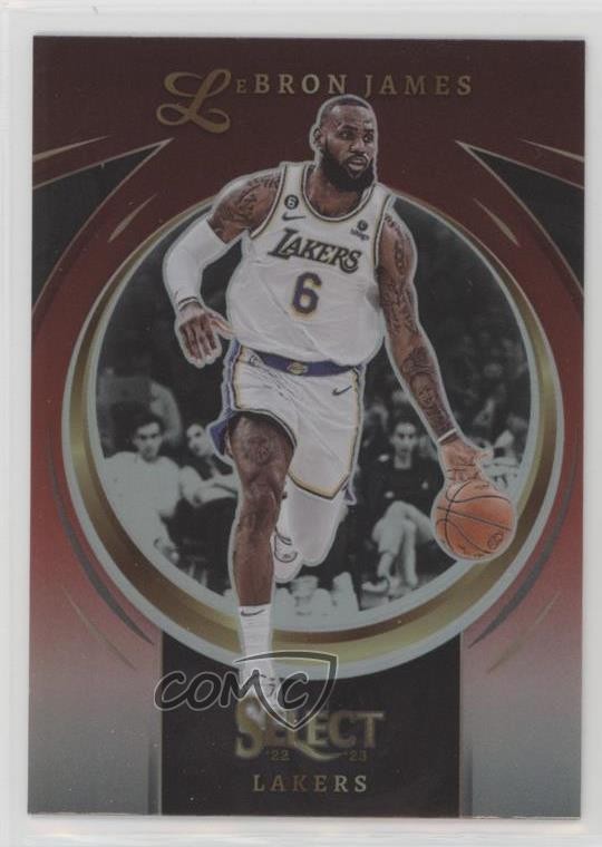 2022-23 Panini Select Select Certified Red Prizm LeBron James #18 0ds5