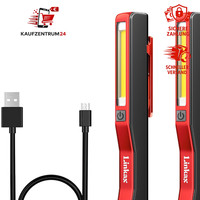 LED Arbeitsleuchte 2 StüCk Aufladbar COB Handlampe Mit Magnet Clip Werkstatt