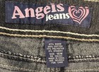 Angels Jeans Women's Dark Blue Denim Cropped Pants Button Pockets Plus — photo 2