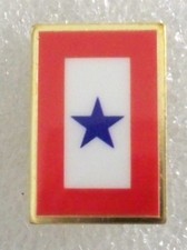 Blue Star pin,great for Mom/Dad,in support of son/daughter in military,USA made