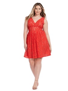lane bryant red dress