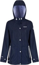 Regatta Bayleigh Women's Great Outdoors Waterproof Jacket Navy Blue XL 12 NEW