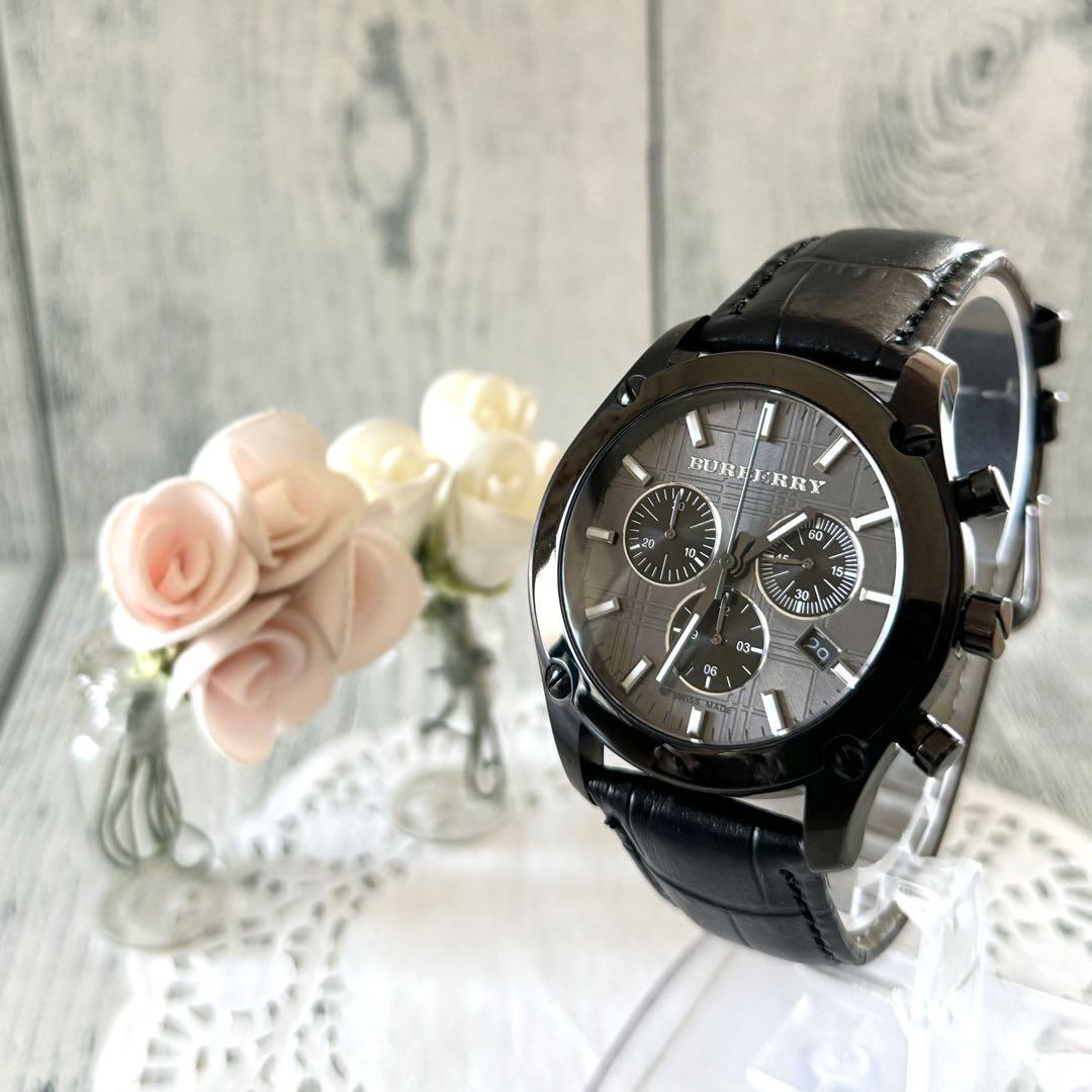 BURBERRY BU1854 Watch Used Men's Chronograph Date Quartz BURBERRY BU1854 Watch Used Men's Chronograph Date Quartz