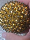Push Pin Sequins And Beaded Christmas Ornaments Vintage Handmade Mixed Lot 7 Pcs — photo 10