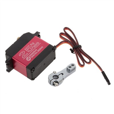 2 Pezzi DS3225MG – Servo Digitale 180° 25kg In Metallo – Coreless – Per Sterzo Auto RC