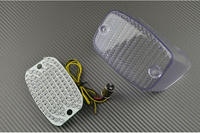 Feu arrière LED pour Yamaha Virago 1100 résolvant les pannes de clignotants