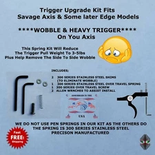 SAVAGE AXIS TRIGGER UPGRADE KIT SPRING OVERTRAVEL SCREW TRIGGER SHIMS WRENCHES 7