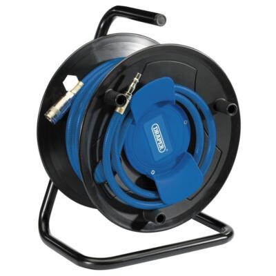 Draper 20m Gummi Luftschlauch Leitung Rolle für Kompressor 1/4'' BSP 6 mm Bohrung 70838