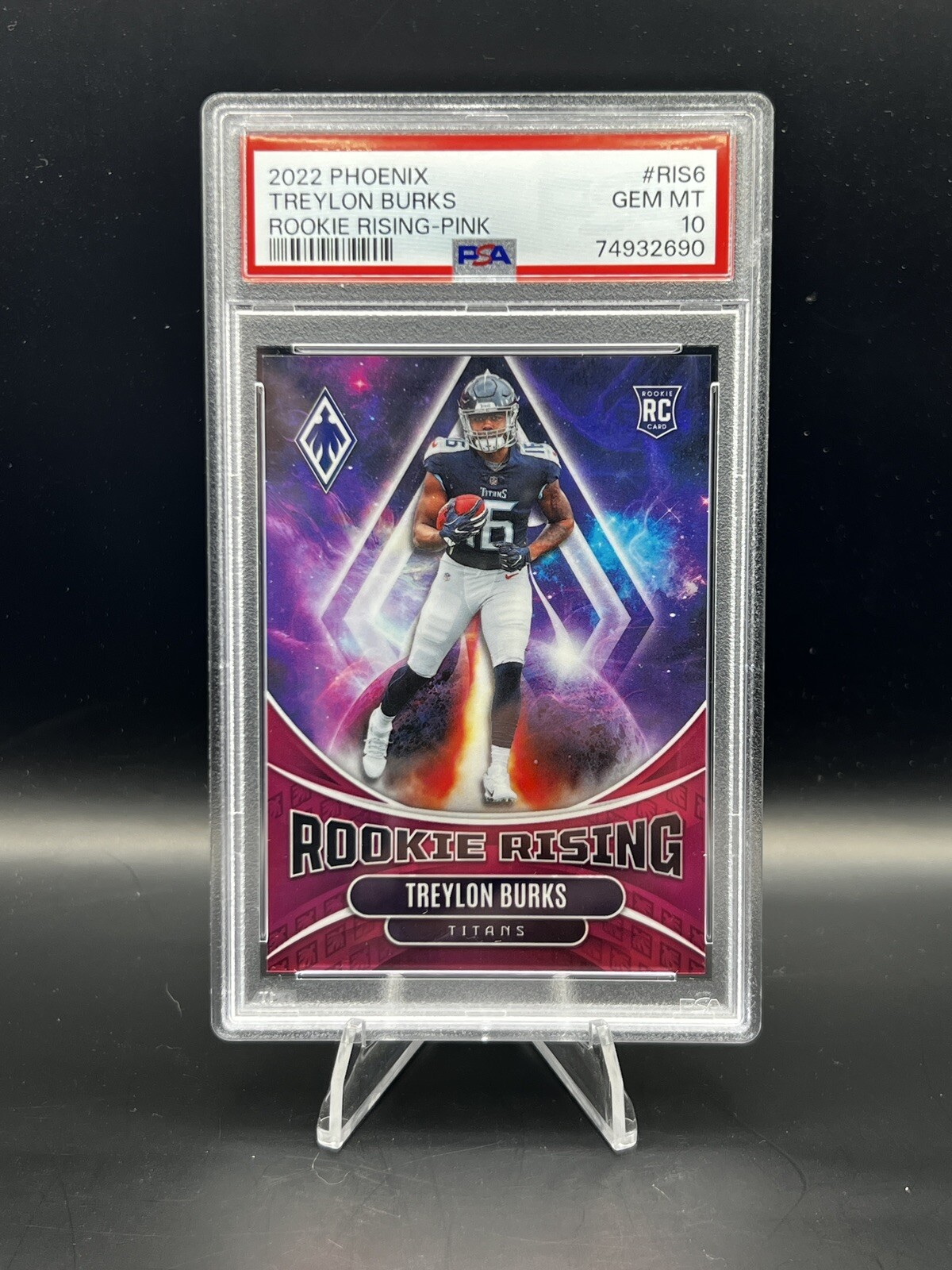 Treylon Burks Panini Phoenix Rookie Rising #RIS6 Pink