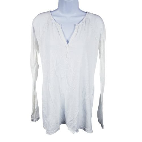 Womens Xxl White Casual V Neck | ModeSens