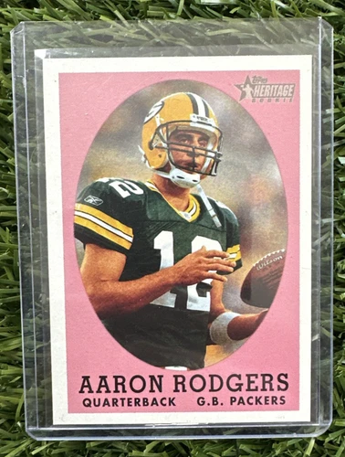 2005 Topps Heritage AARON RODGERS 1958 Design Variation RC Packers #344