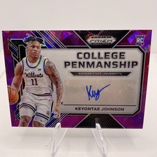 Keyontae Johnson 2023 Prizm Draft Picks College Penmanship Purple Ice RC /99