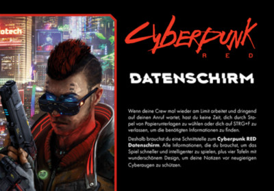 TRU2211 Cyberpunk RED Datenschirm - deutsch - (Truant Spiele)