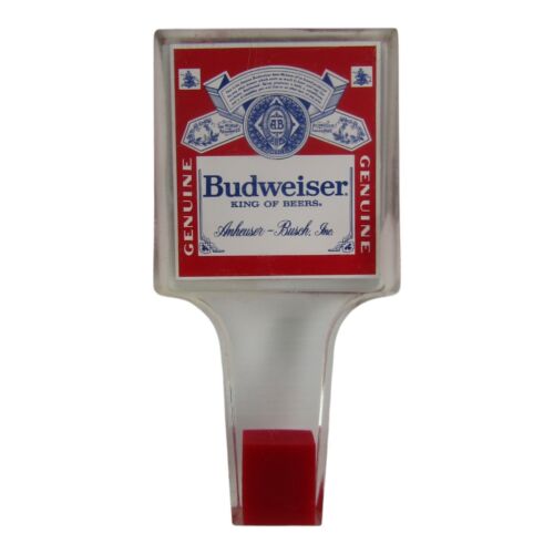 Vintage Budweiser King of Beers Acrylic Tap Handle Pull BUD Knob Draft Draught