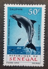 *FREE SHIP Senegal Dolphin 1970 Marine Life Mammals Sea (stamp) MNH