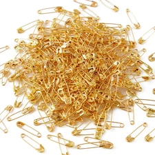 1000 Pack 19mm Safety Pins Small Rust Resistant Steel Pins for Sewing Craft Gold