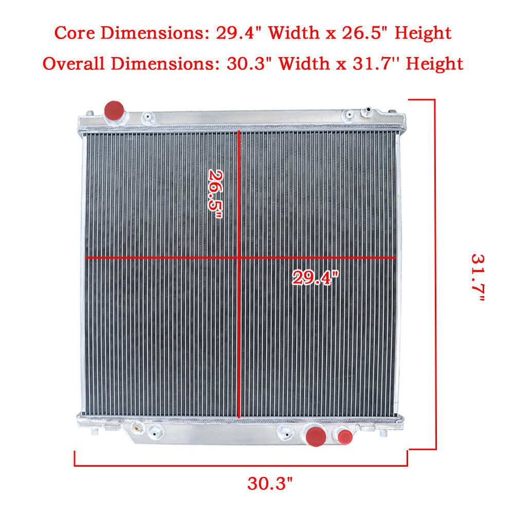 3 Row Radiator Fit 1999~2005 2000 2001 Ford F-250 F350 F450 6.8L 7.3L Super Duty