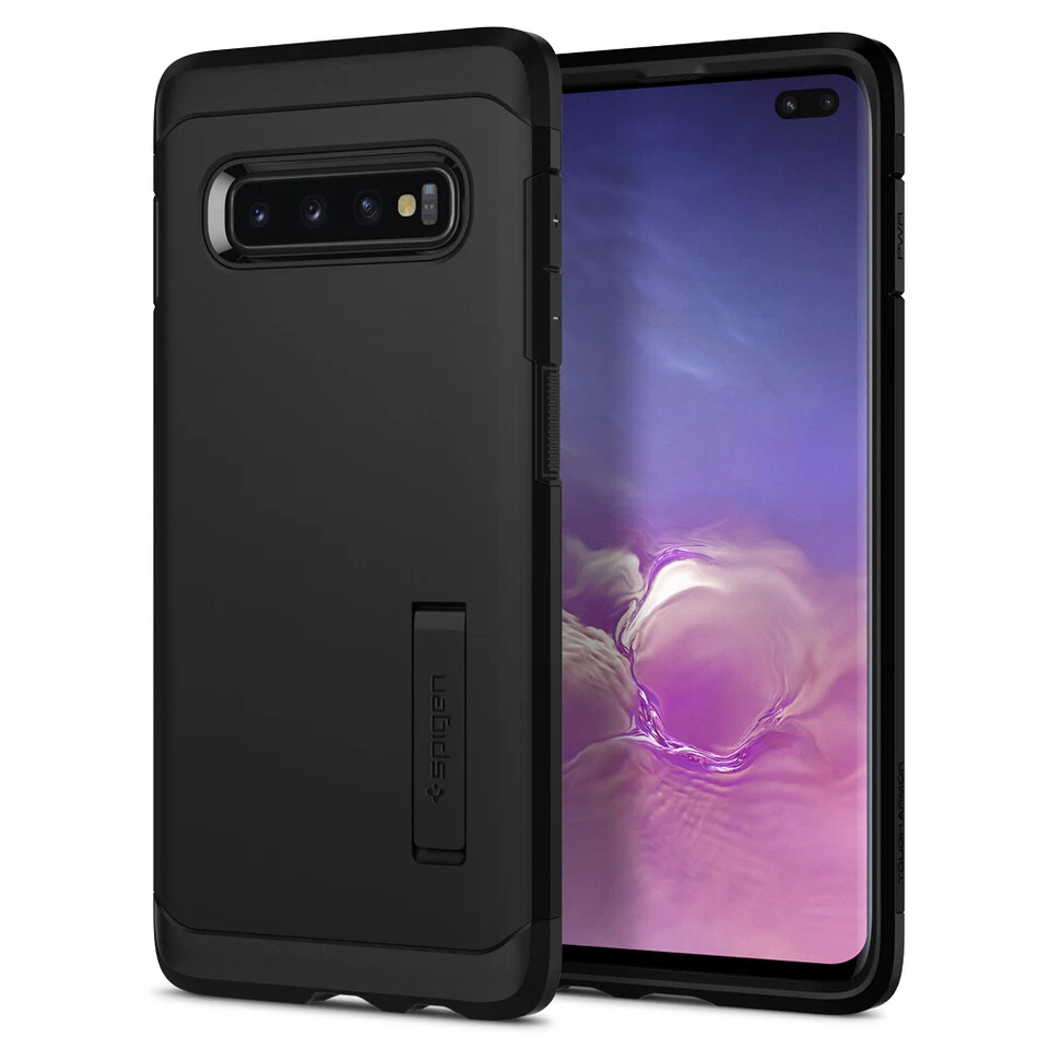 Funda de teléfono Spigen [armadura resistente] para Samsung Galaxy S10 / S10e / S10 Plus Foto 3 de 4