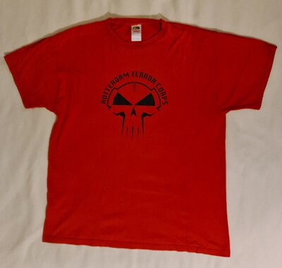 ROTTERDAM TERROR CORPS - T-Shirt Größe XL - Logo Shirt in rot