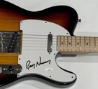 GARY NUMAN SIGNED SUNBURST ELECTRIC GUITAR CARS TUBEWAY ARMY LEGEND JSA COA — photo 2