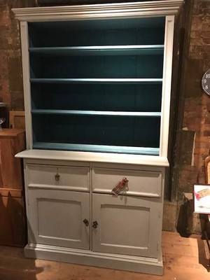 Old Vintage Victorian Painted Dresser Annie Sloan Paris Grey Ebay