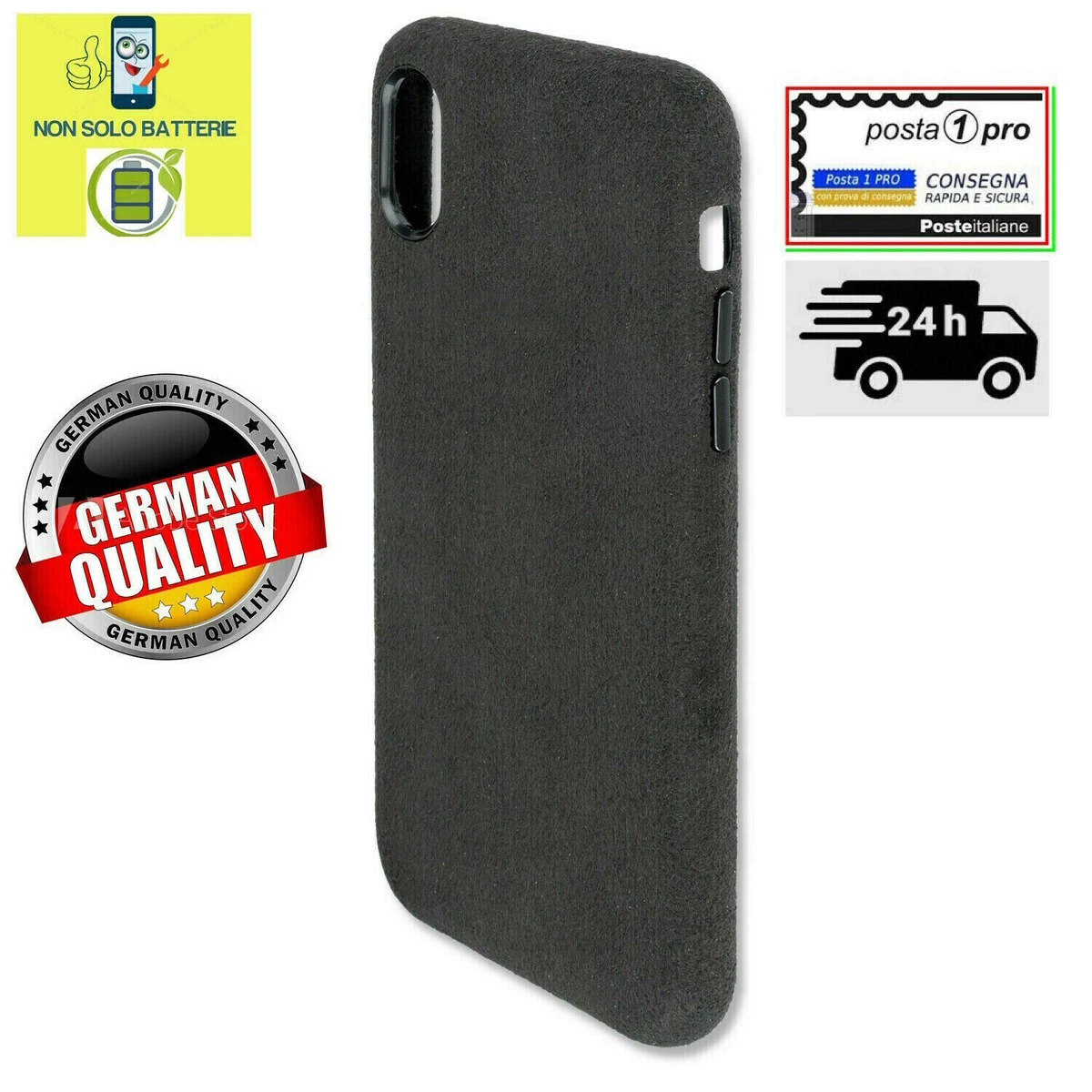 XINQCASE Cover per iPhone X/iPhone XS, Custodia a Portafoglio in Pelle PU [Slot per Schede], Cover a Libro Flip Caso Custodia per iPhone X/iPhone XS, Grigio