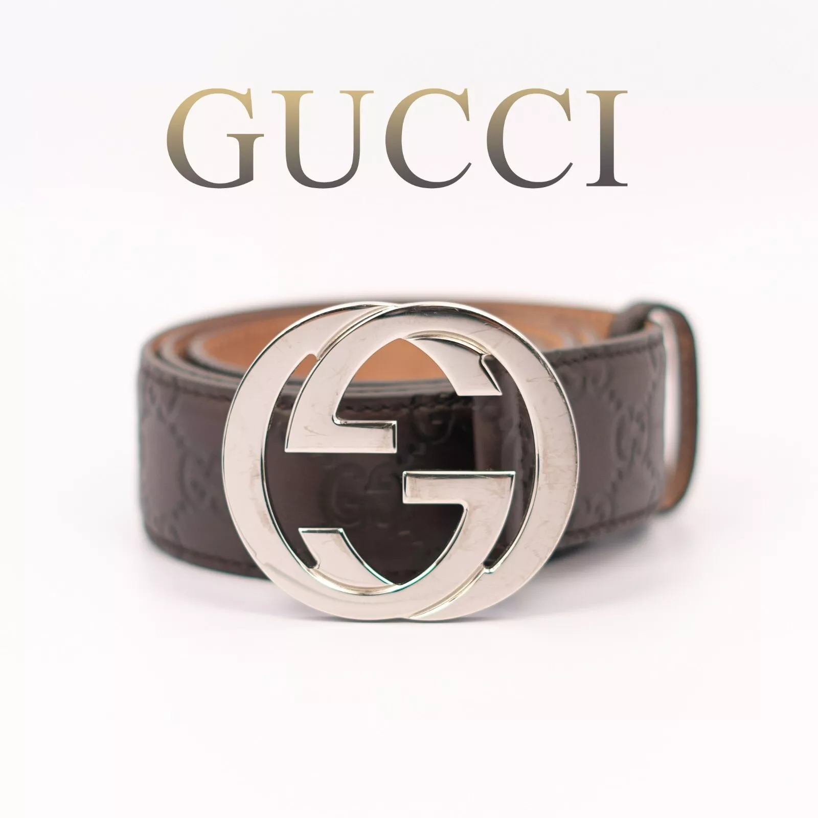 Cinturon Gucci Signature GG Vérifié par Entrupy