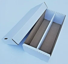 1600-Count 2-ROW ASSEMBLED STORAGE BOX for Sports Gaming Trading Card TOPLOADERS