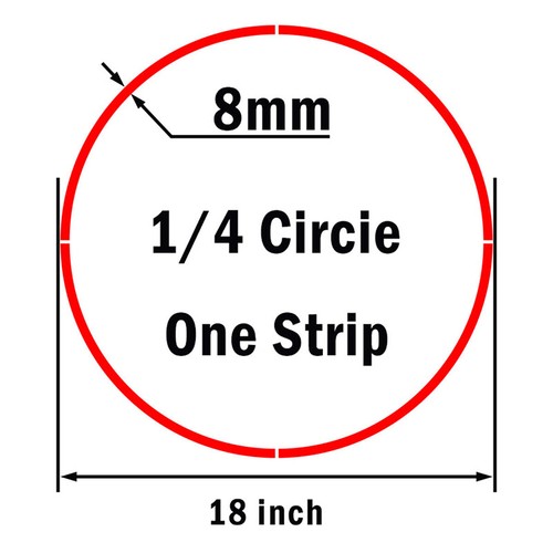 17" 18'' 19" Motorcycle Wheel Sticker Rim Reflective Decal Tape 16 Stripes - Picture 3 of 7