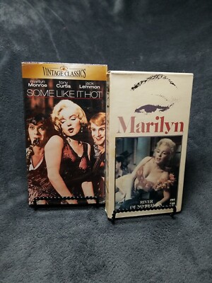Marilyn Monroe in River of No Return & Some Like it Hot 2 VHS Movie DEAL