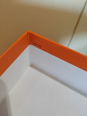 Hermes Orange Empty Gift Box Birkin 25 32×28×16 cm full set From