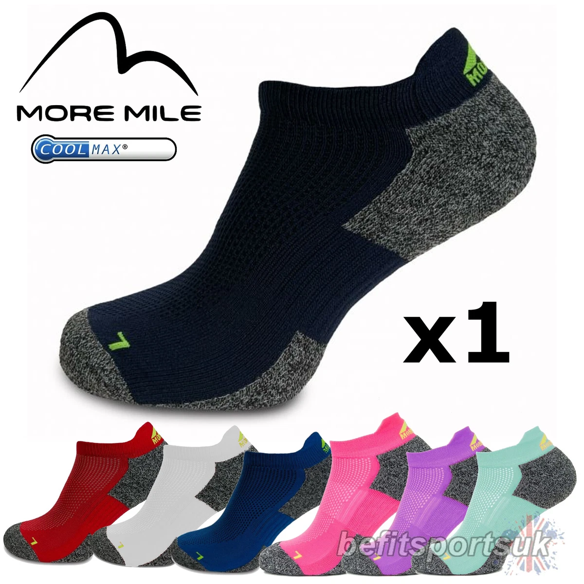 CALCETINES ACOLCHADOS RUNNING COOLMAX HOMBRES MUJERES DAMAS MÁS MILLAS CROSSFIT DEPORTES 1