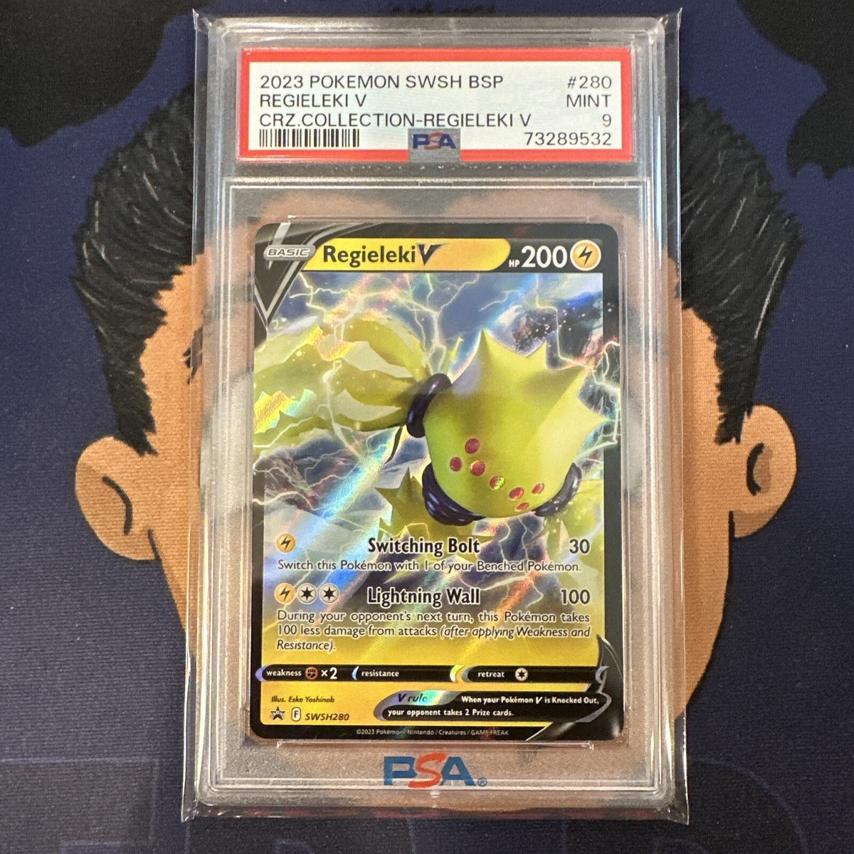 PSA 9 MINT 2023 Pokemon Crown Zenith REGIELEKI V #280 Ultra Rare