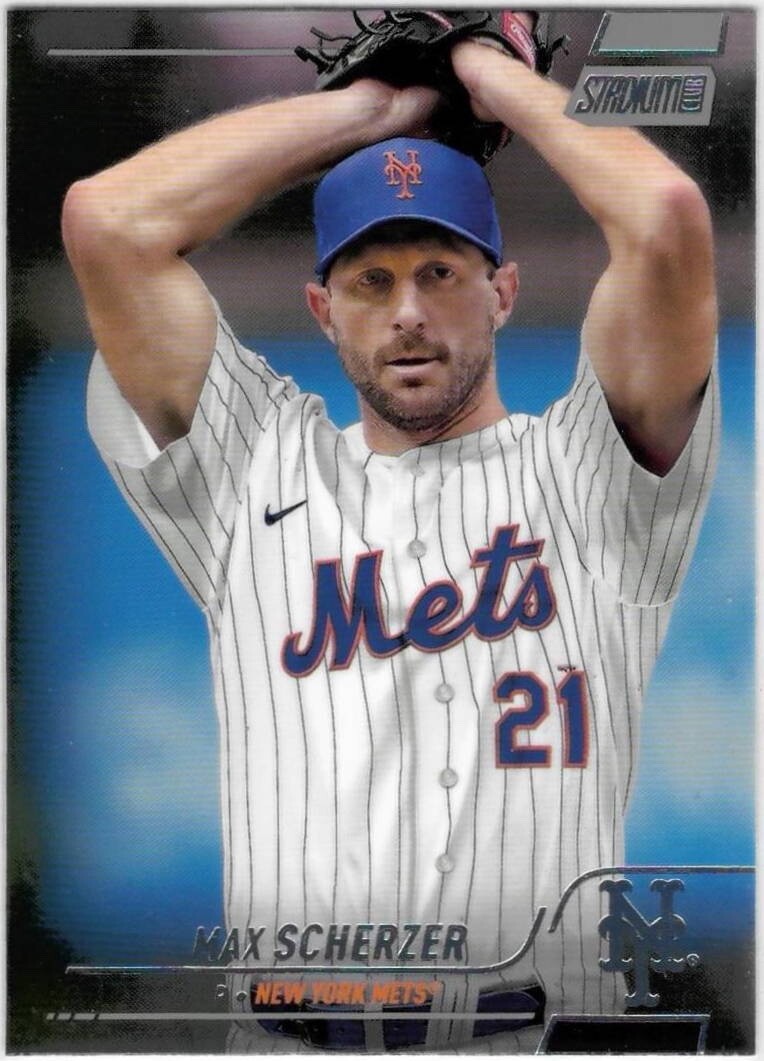 2022 TOPPS STADIUM CLUB #228 Max Scherzer Short Print (SP) Image Variation–NM/MT