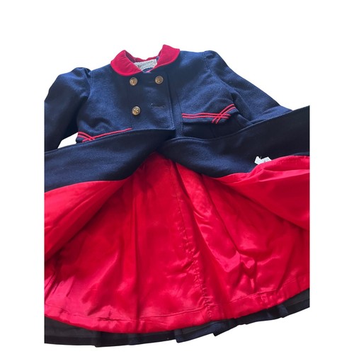 Vintage navy Rothchild children's coat hat set red nautical 4 jacket - Picture 6 of 8