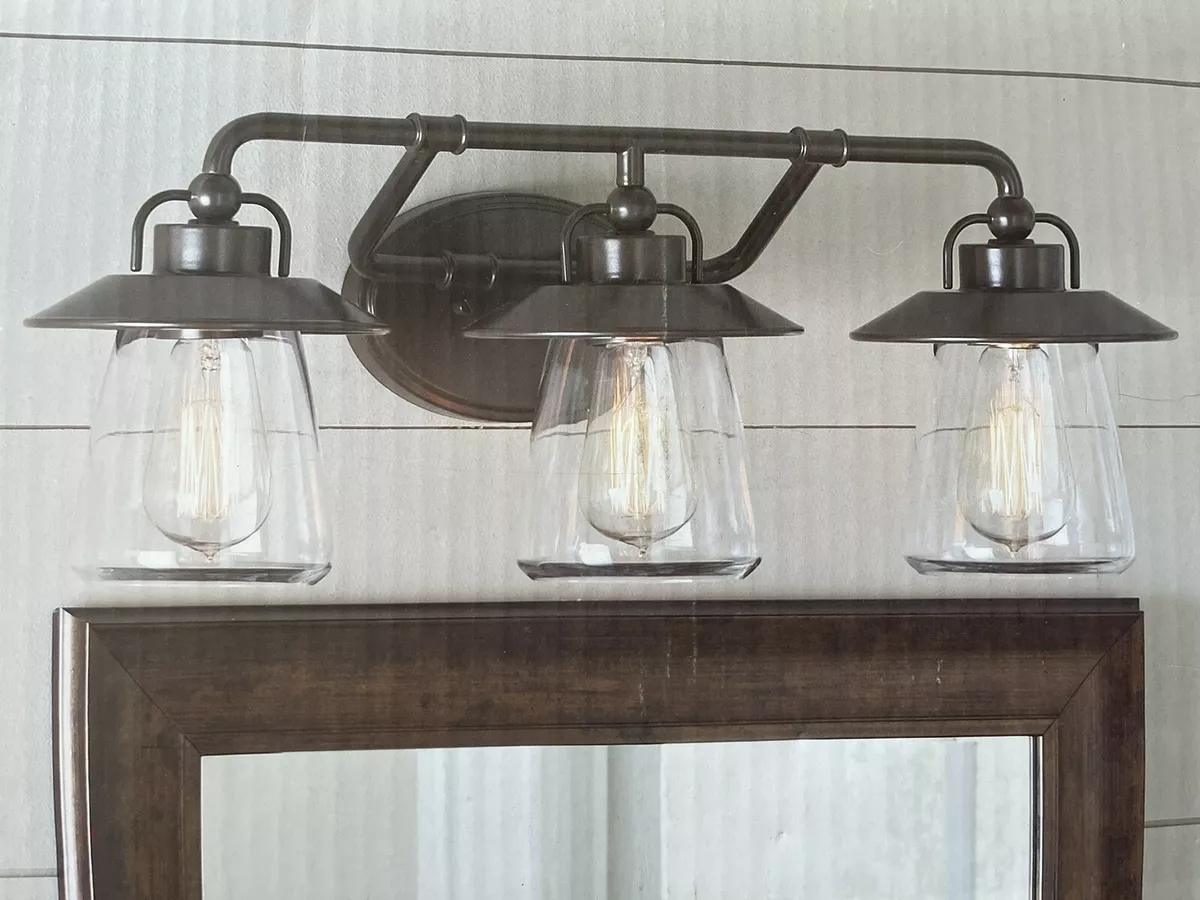NEW 3 Light Vanity Bar Bristow by Allen Roth 0809665 Bronze w