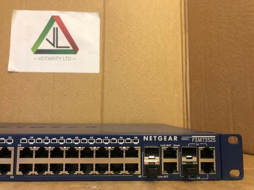 Netgear ProSafe FSM7352S 48-Port Fast Ethernet Managed Stackable Switch -Inc VAT - Picture 6 of 7