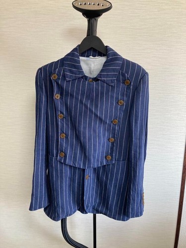 Vivienne Westwood Men Striped 3-Piece Suit Jacket Vest Pants Used Japan FS