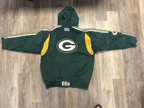 Vintage 1990er NFL Proline Starter Greenbay Packers Pufferjacke mit vollem Reißverschluss Gr. XL - Bild 7 von 12