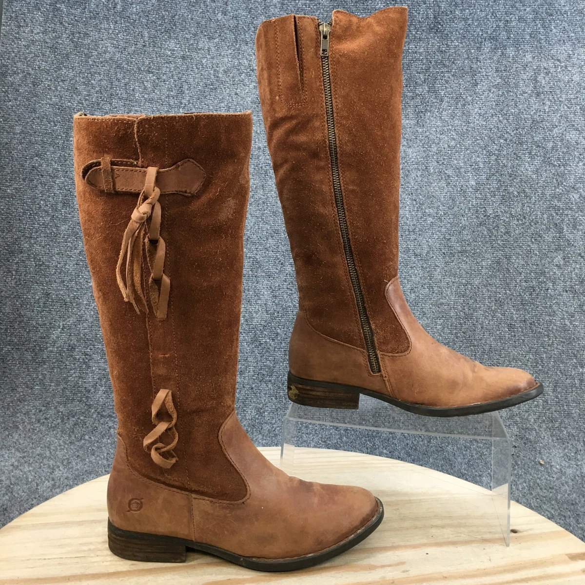 born tall leather boots
