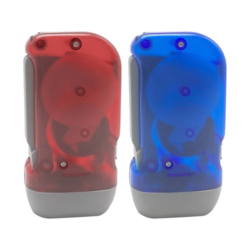 Hand Crank Flashlight 4.13x2.2x1.41inches Emergency Light Hand Crank Flashlight