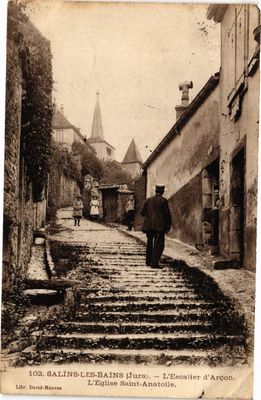 CPA SALINS-les-BAINS - Escalier d'Arcon (211811)