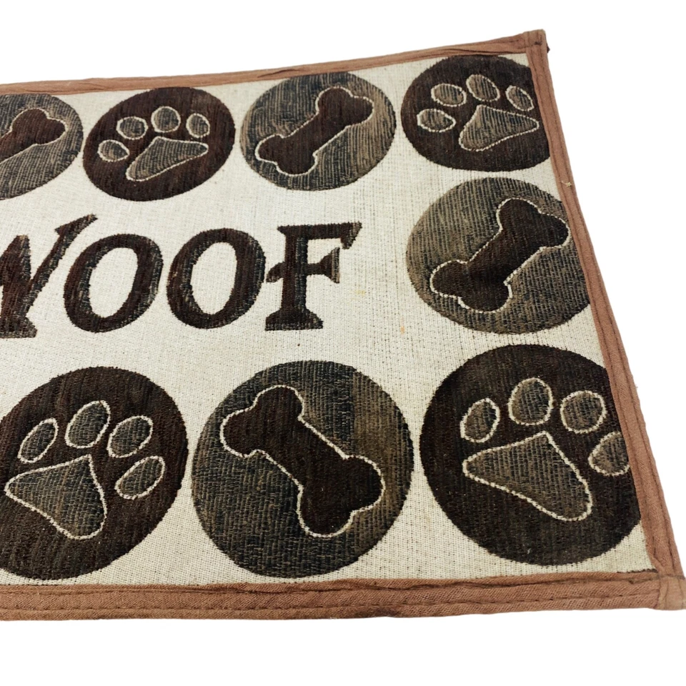 Loving Pets Bella Fashion Pet Mat for Dogs, Woof Chenille keep floor clean - Image 4 of 4