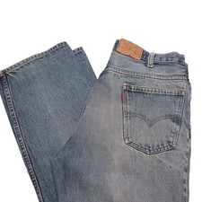 Levis Vintage Orange Tab 1980s Jeans size 36 x 32 34 x 31 actual Stonewash