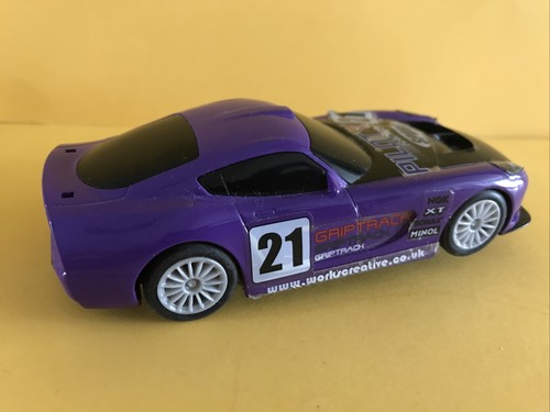 Scalextric 1:32 Car - Purple GT Lightning With Stickers - Picture 2 of 3